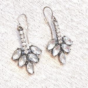 Rhinestone Earrings 1-1/4” Drop